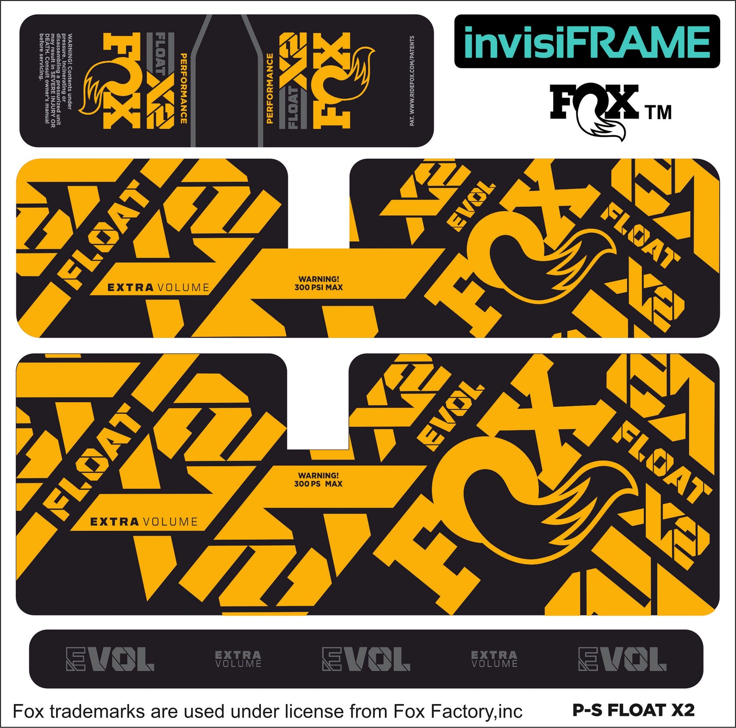 Fox Float X2 Performance 2022 Decals