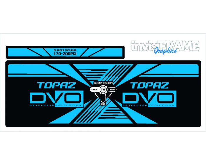 DVO TOPAZ AM Rear Shock Decal 2019/20