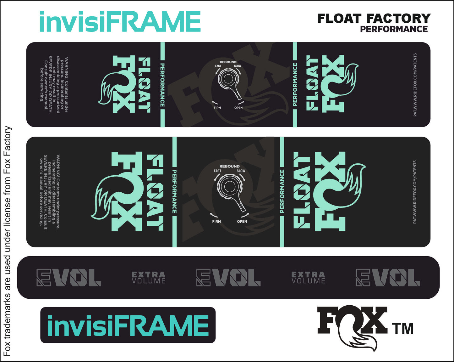 Fox Float Performance 2023 Decals