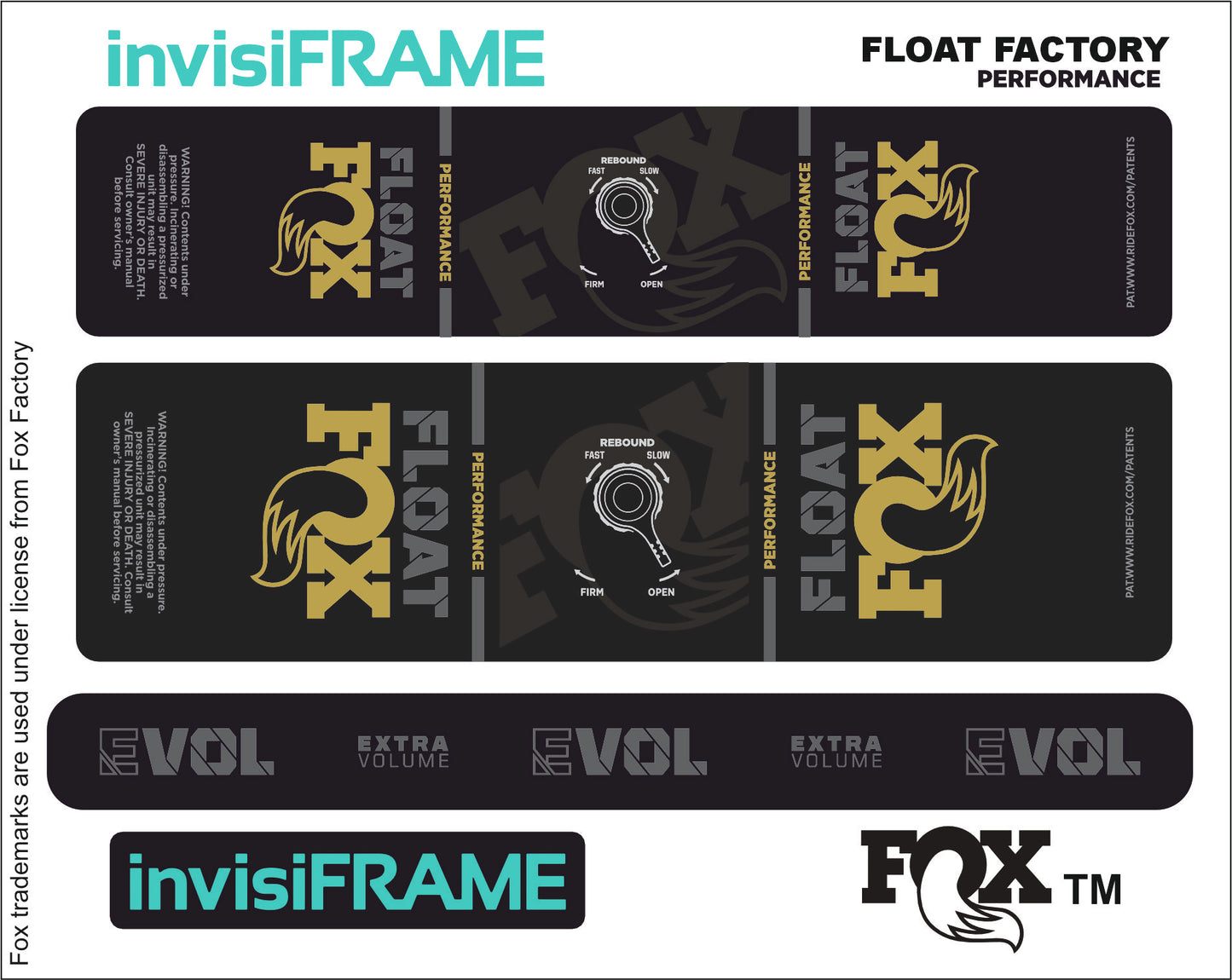 Fox Float Performance 2023 Decals