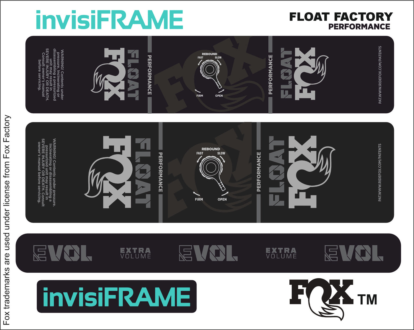 Fox Float Performance 2023 Decals