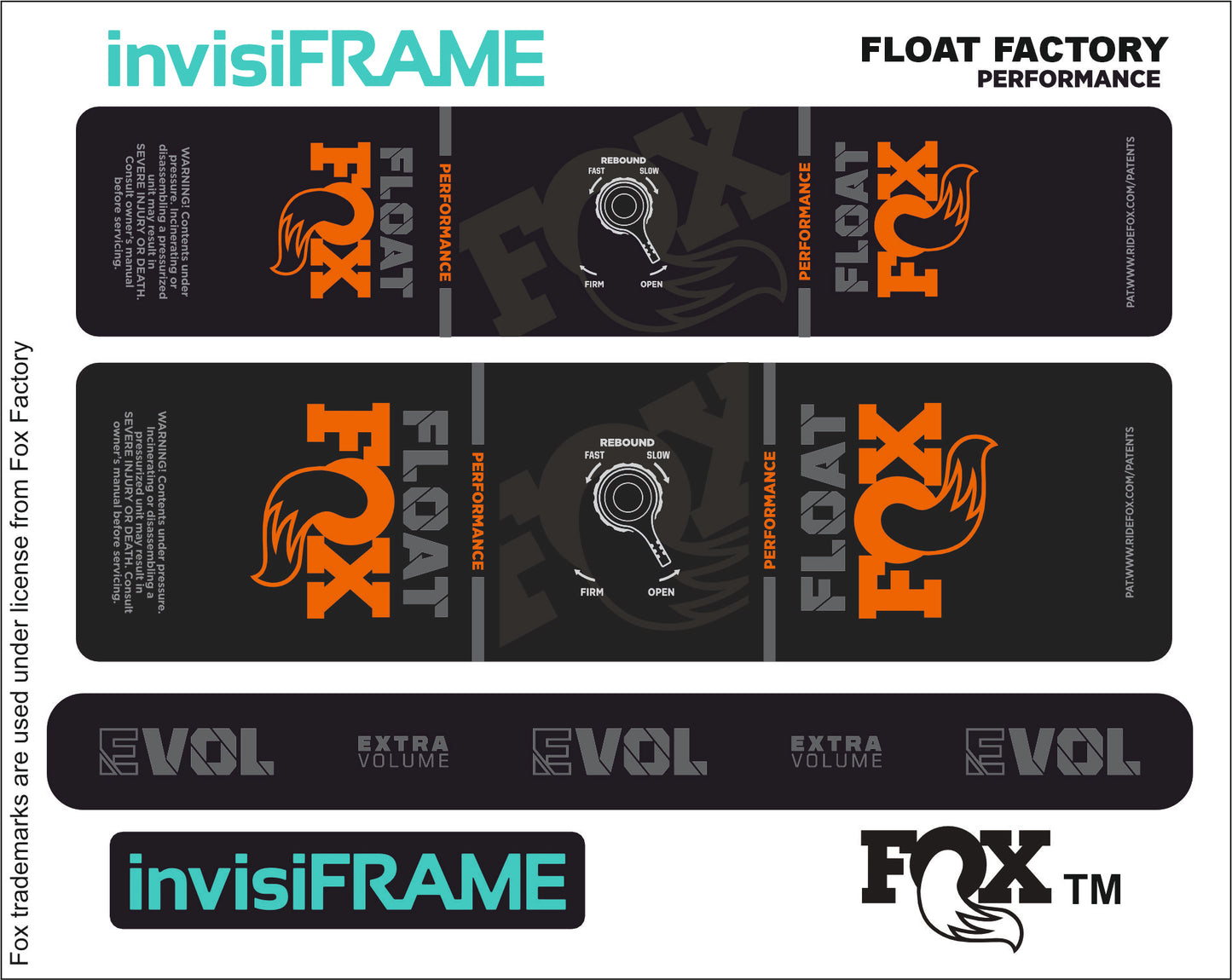 Fox Float Performance 2023 Decals
