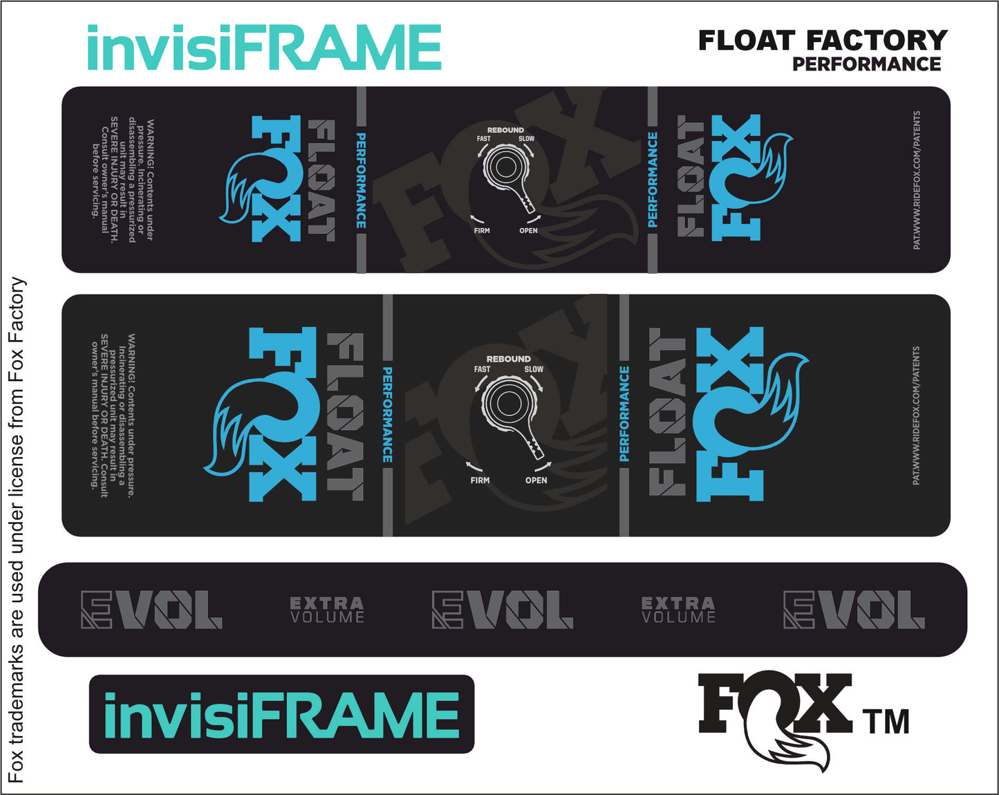 Fox Float Performance 2023 Decals