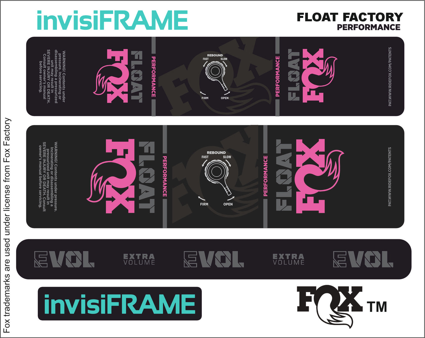 Fox Float Performance 2023 Decals