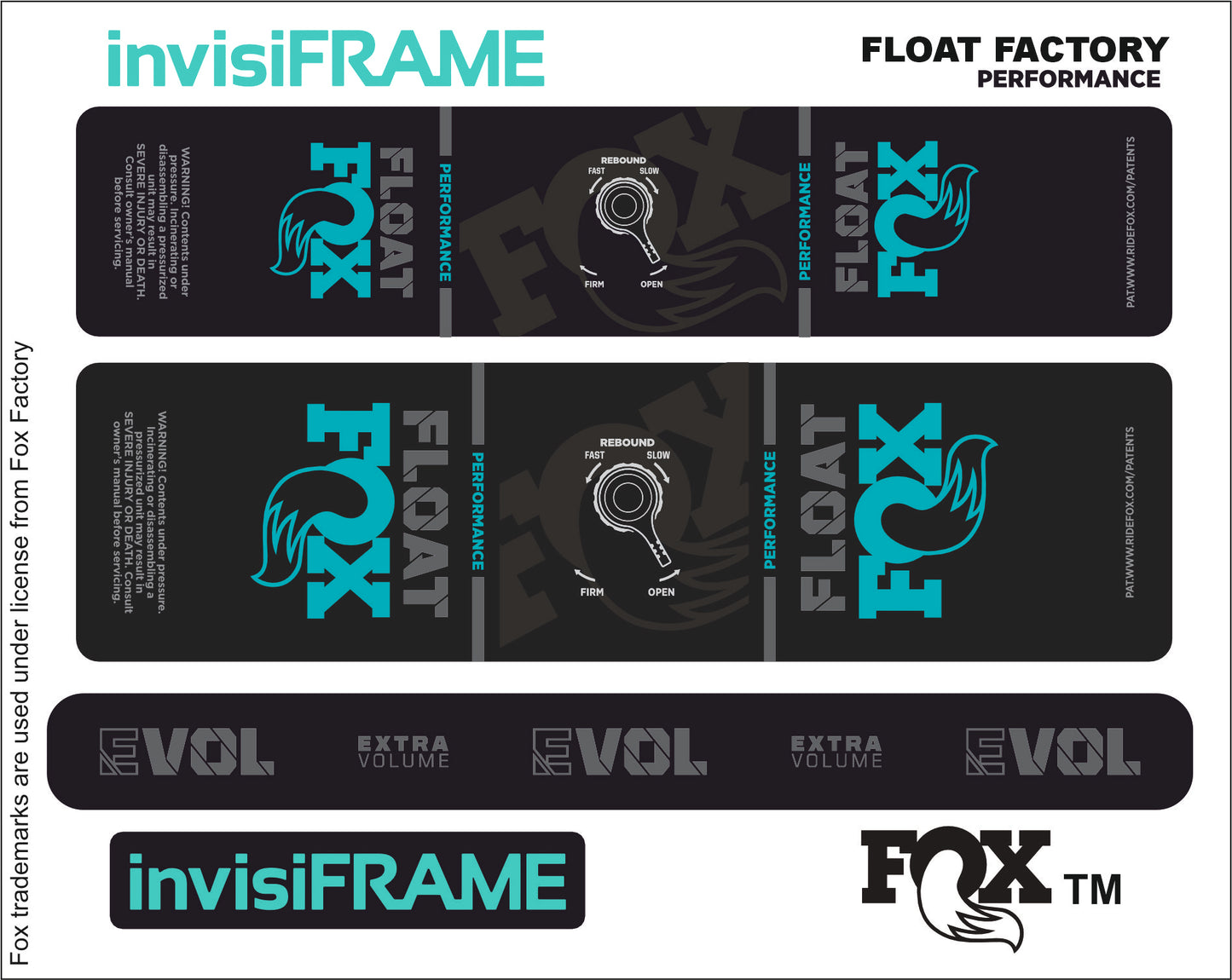Fox Float Performance 2023 Decals