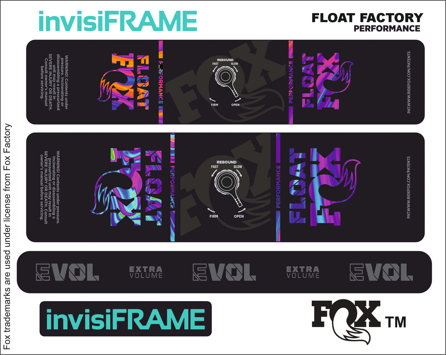 Fox Float Performance 2023 Decals