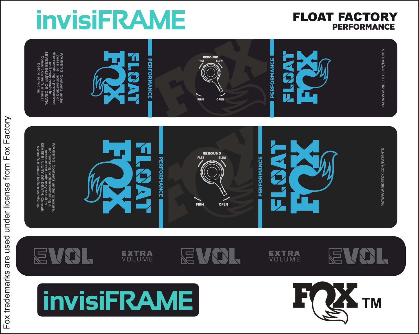 Fox Float Performance 2023 Decals