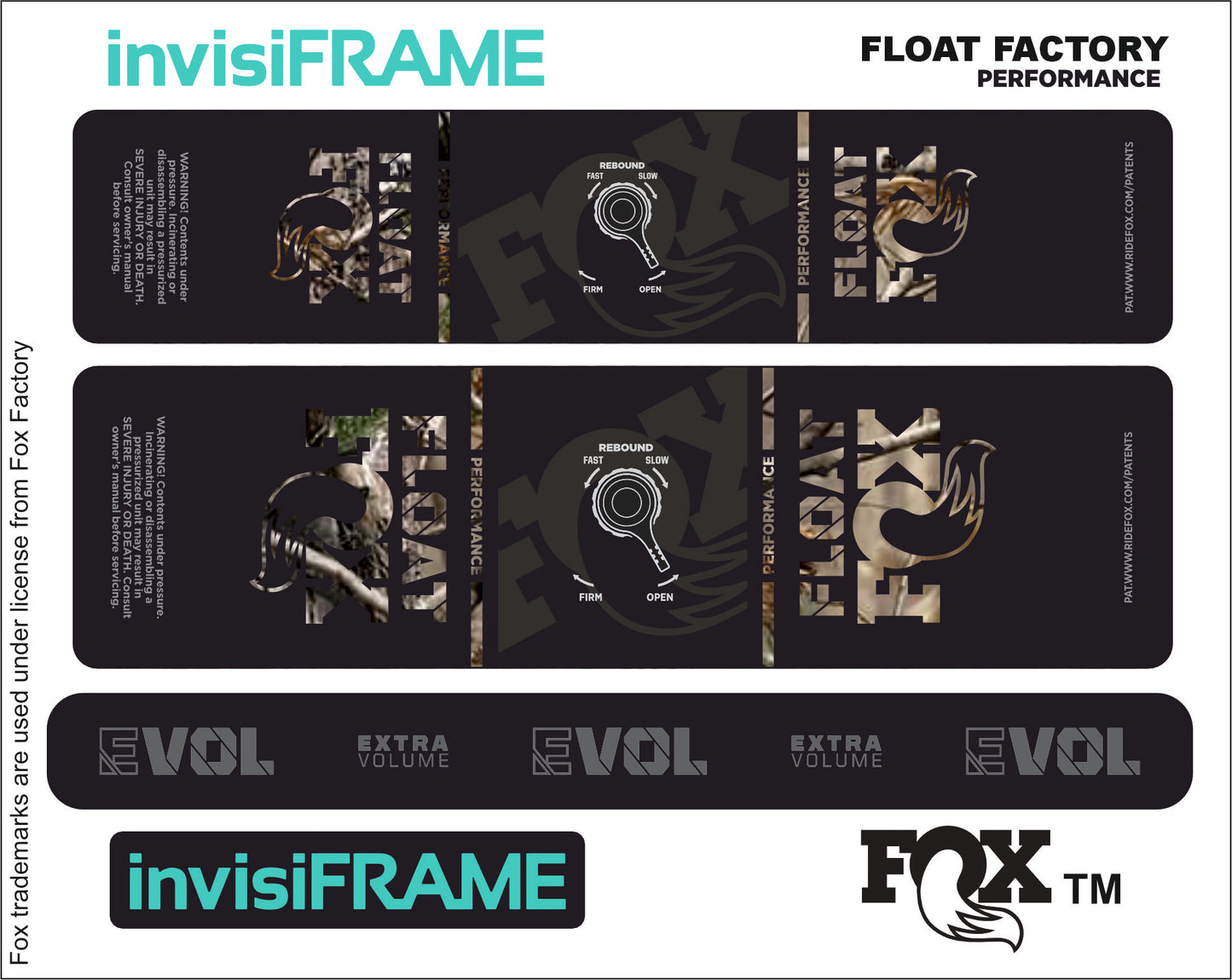 Fox Float Performance 2023 Decals