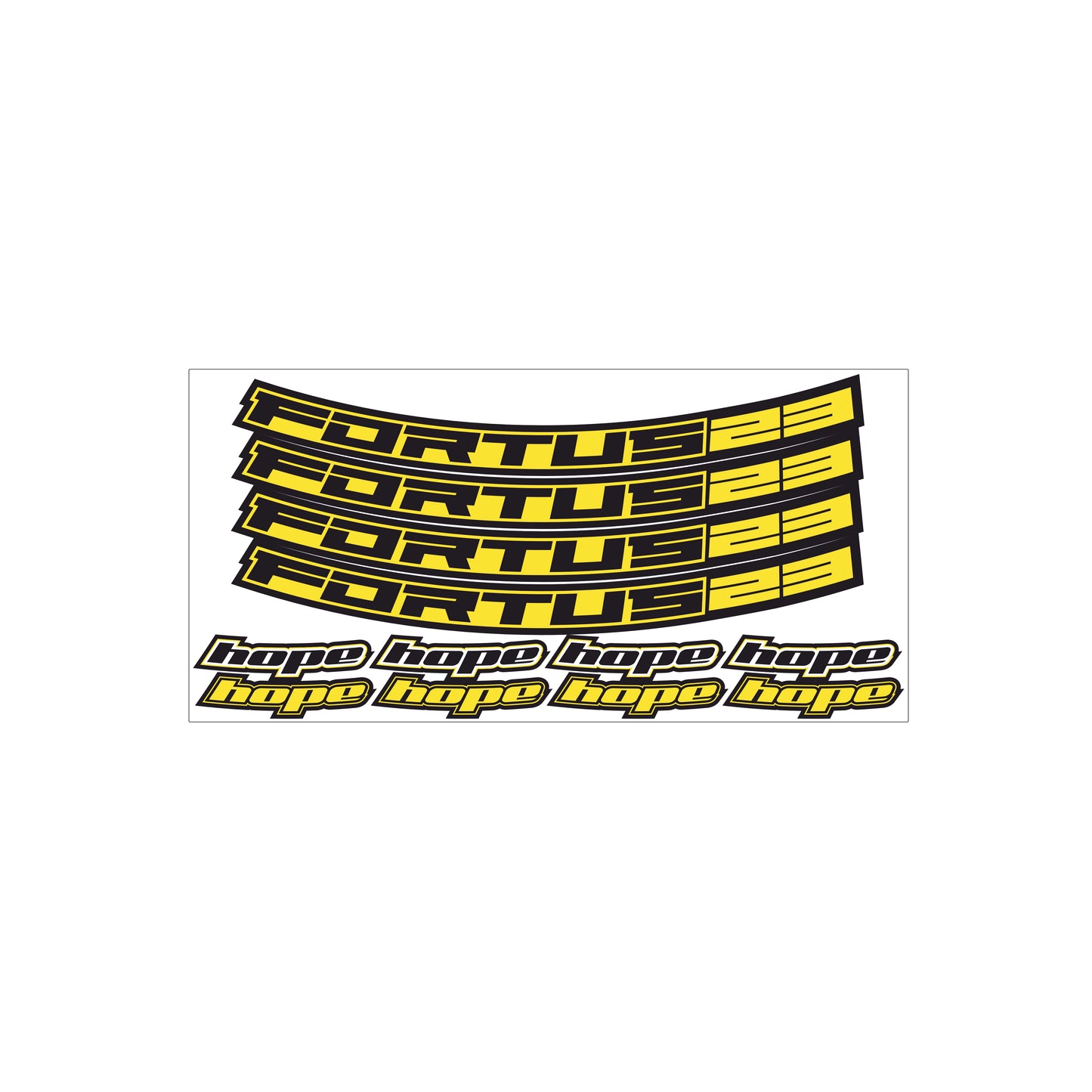 Hope Fortus 23 27.5 Pro 4 Decals