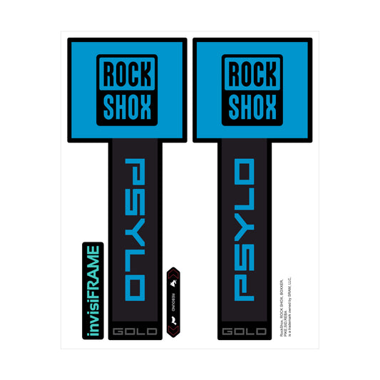 Rock Shox Psylo Gold, Black 2025 Decals