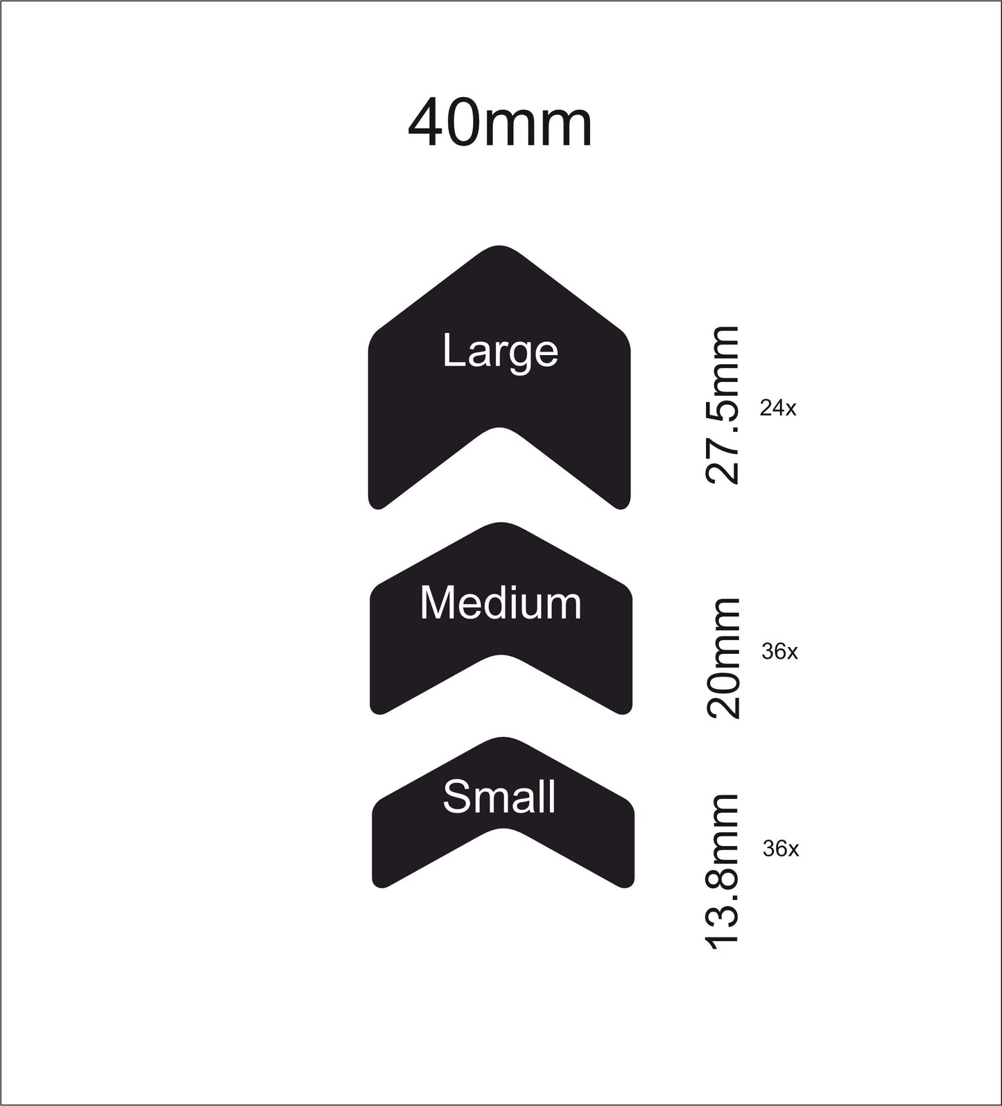 INVISISAFE Chevrons 40mm