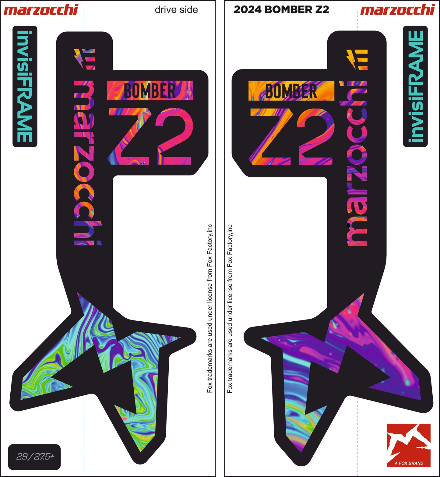 Marzocchi Bomber Z2 eOptimized 2024 Decals