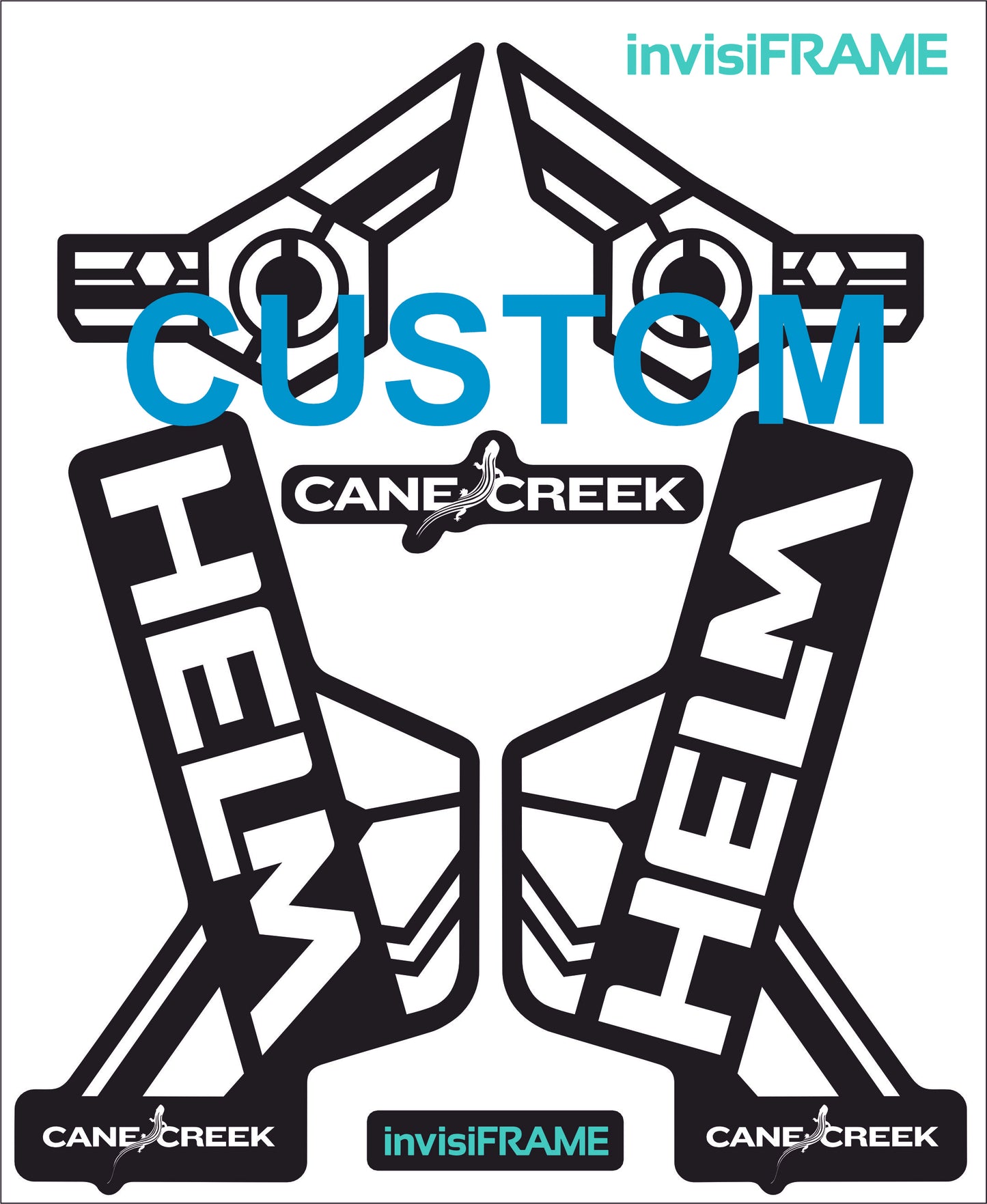 Cane Creek Helm Fork Decals 2018-2019-2020