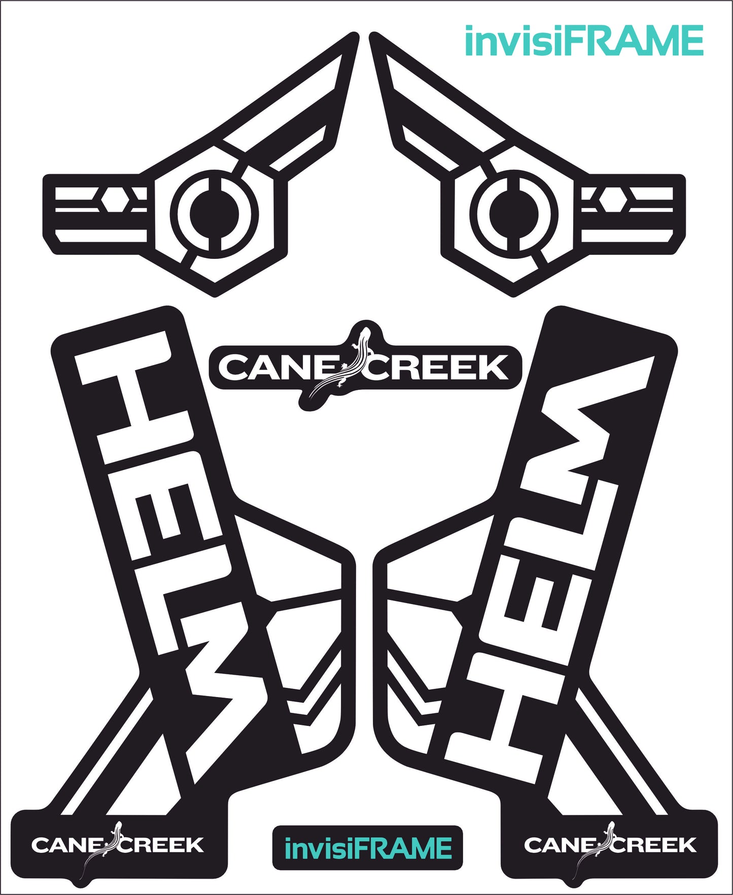 Cane Creek Helm Fork Decals 2018-2019-2020