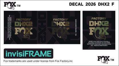 Fox DHX2 Factory 2026 Decals
