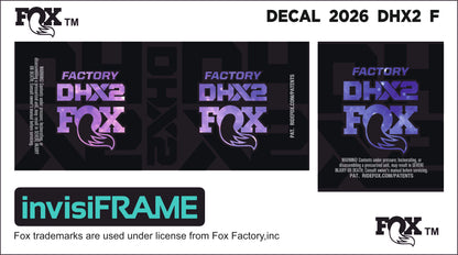 Fox DHX2 Factory 2026 Decals