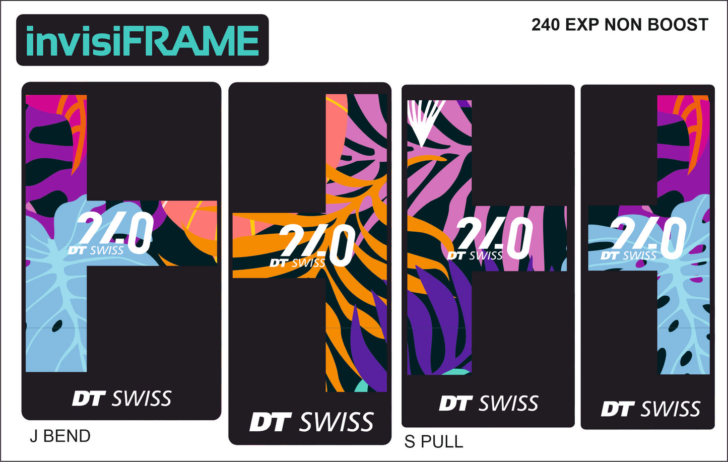 DT Swiss 240 EXP Non Boost Hub Decals
