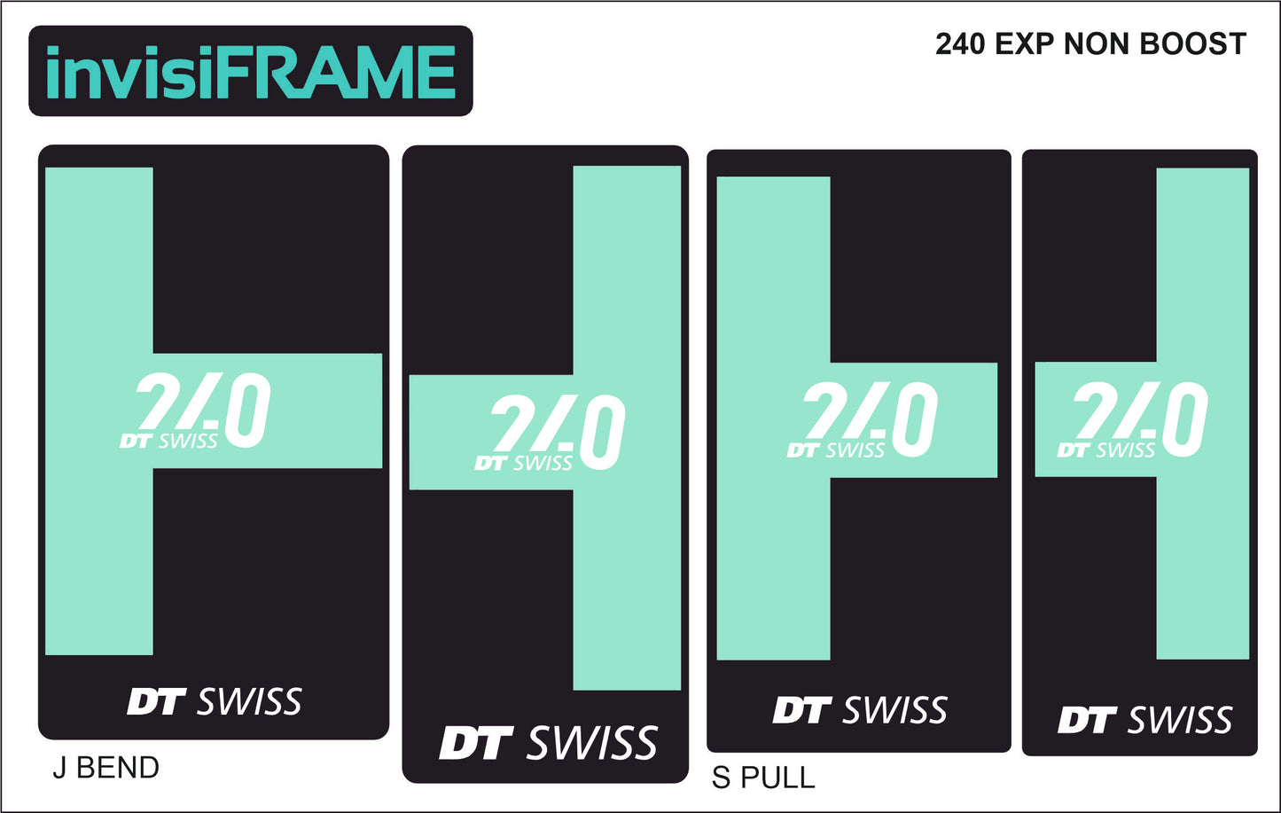 DT Swiss 240 EXP Non Boost Hub Decals