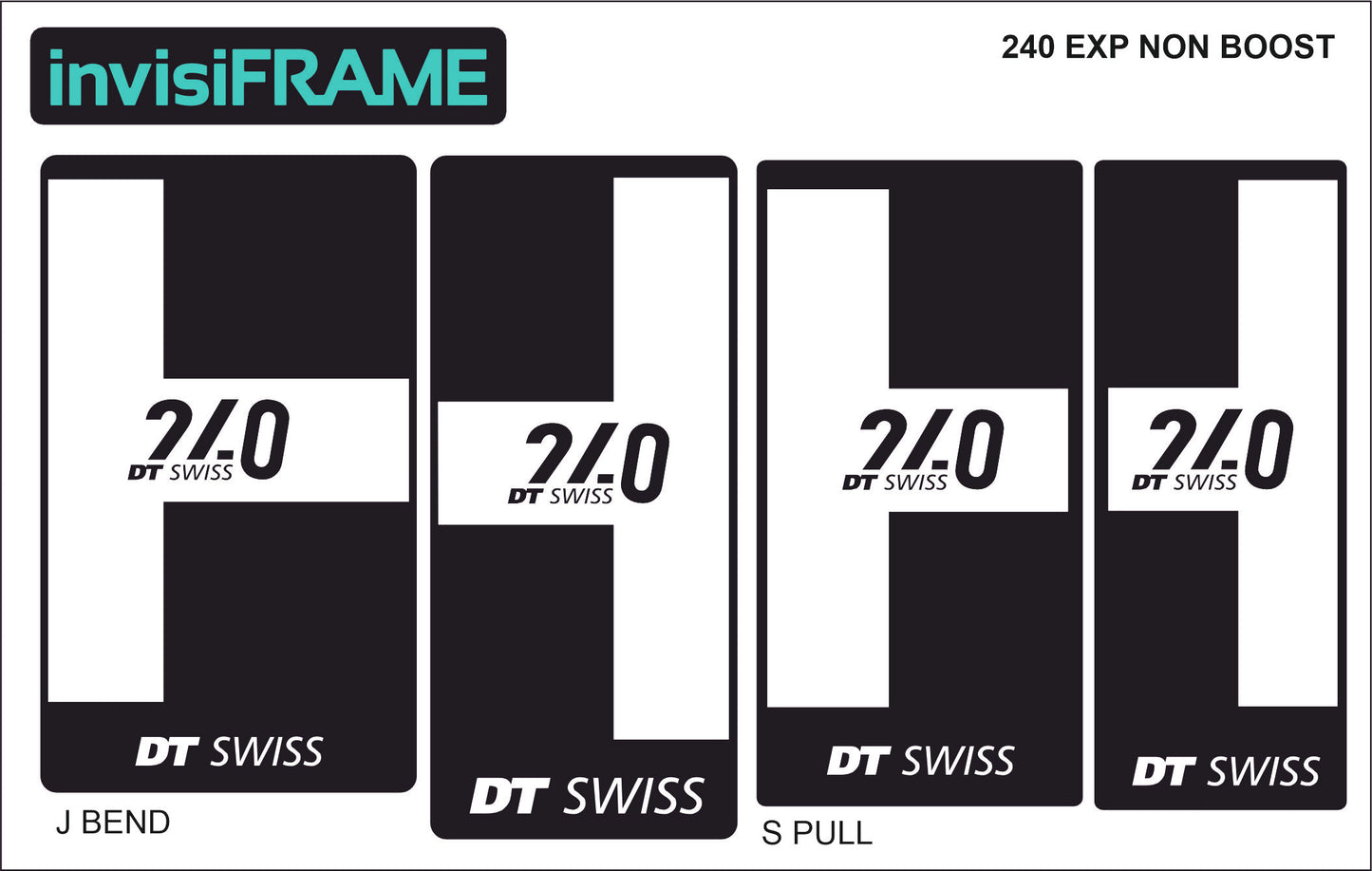 DT Swiss 240 EXP Non Boost Hub Decals