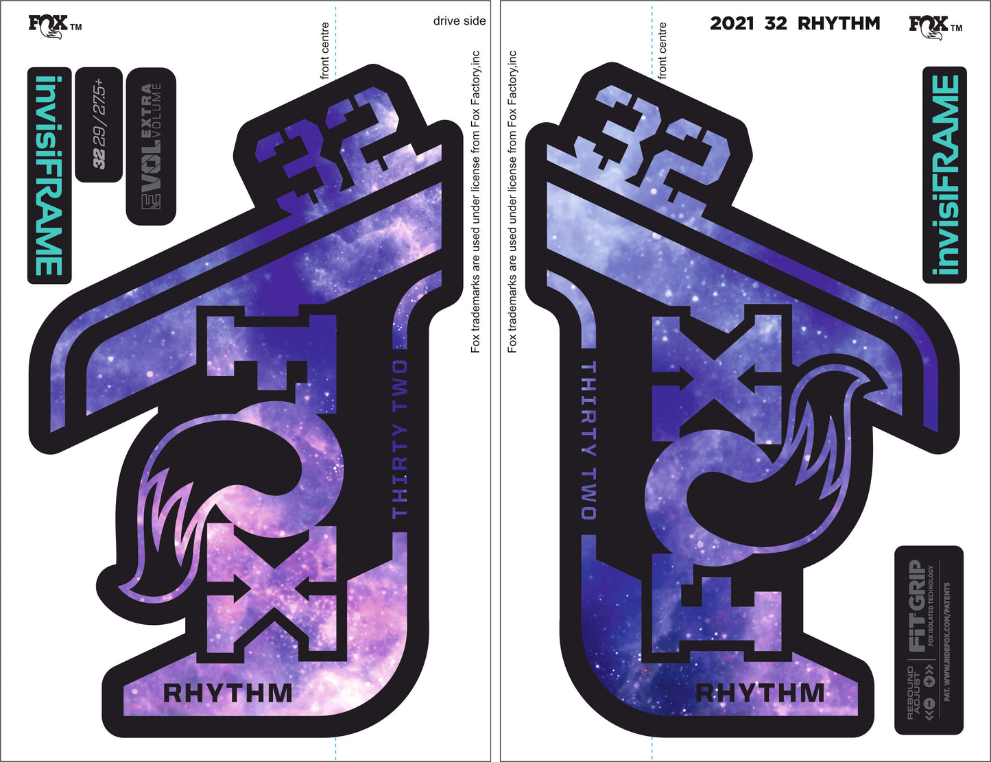 Fox 32 Rhythm 2021 Decals
