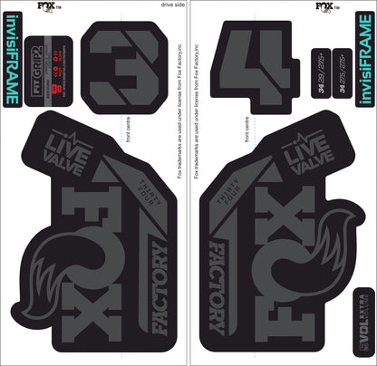Fox 34 Factory LIVE VALVE 2021 Decals