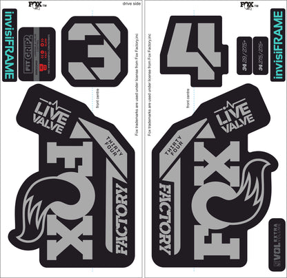Fox 34 Factory LIVE VALVE 2021 Decals