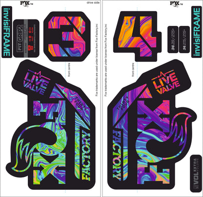 Fox 34 Factory LIVE VALVE 2021 Decals
