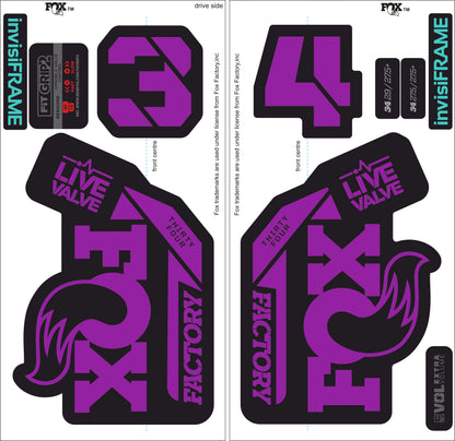 Fox 34 Factory LIVE VALVE 2021 Decals
