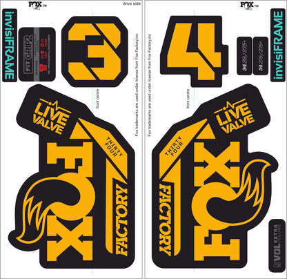 Fox 34 Factory LIVE VALVE 2021 Decals