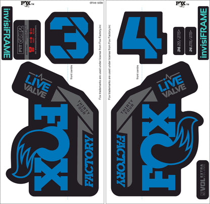 Fox 34 Factory LIVE VALVE 2021 Decals