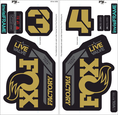Fox 34 Factory LIVE VALVE 2021 Decals