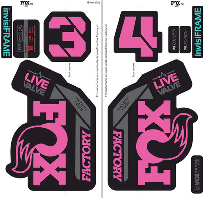Fox 34 Factory LIVE VALVE 2021 Decals