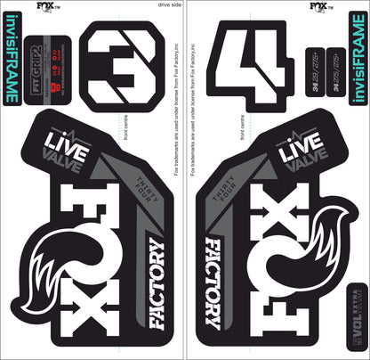 Fox 34 Factory LIVE VALVE 2021 Decals