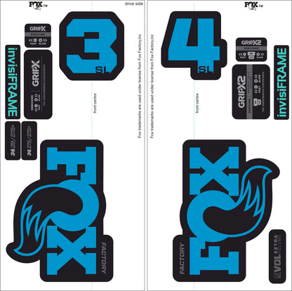 Fox 34 SL Factory 2026 DECALS
