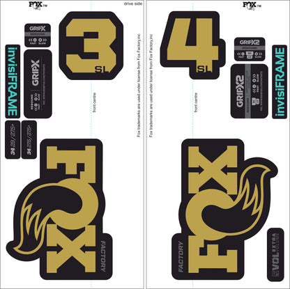 Fox 34 SL Factory 2026 DECALS