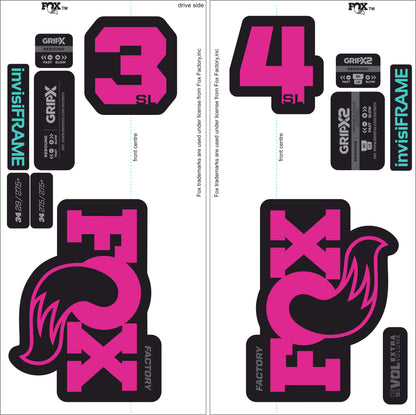 Fox 34 SL Factory 2026 DECALS