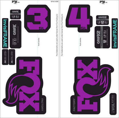 Fox 34 SL Factory 2026 DECALS