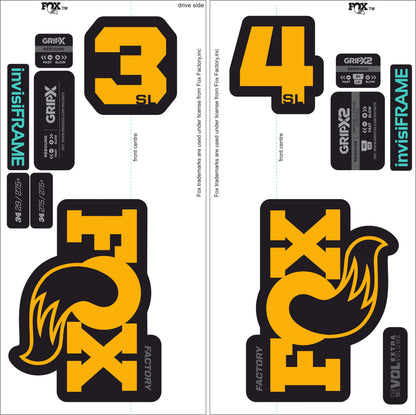 Fox 34 SL Factory 2026 DECALS