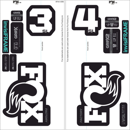 Fox 34 SL Factory 2026 DECALS