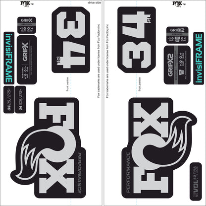 Fox 34 SL Performance 2026 DECALS