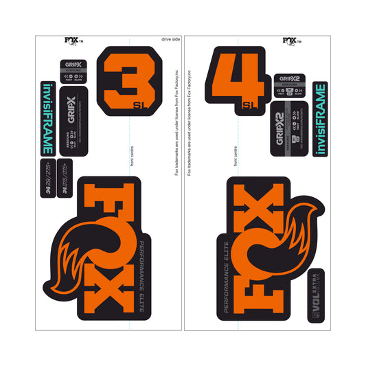 Fox 34 SL Performance Elite 2026 DECALS