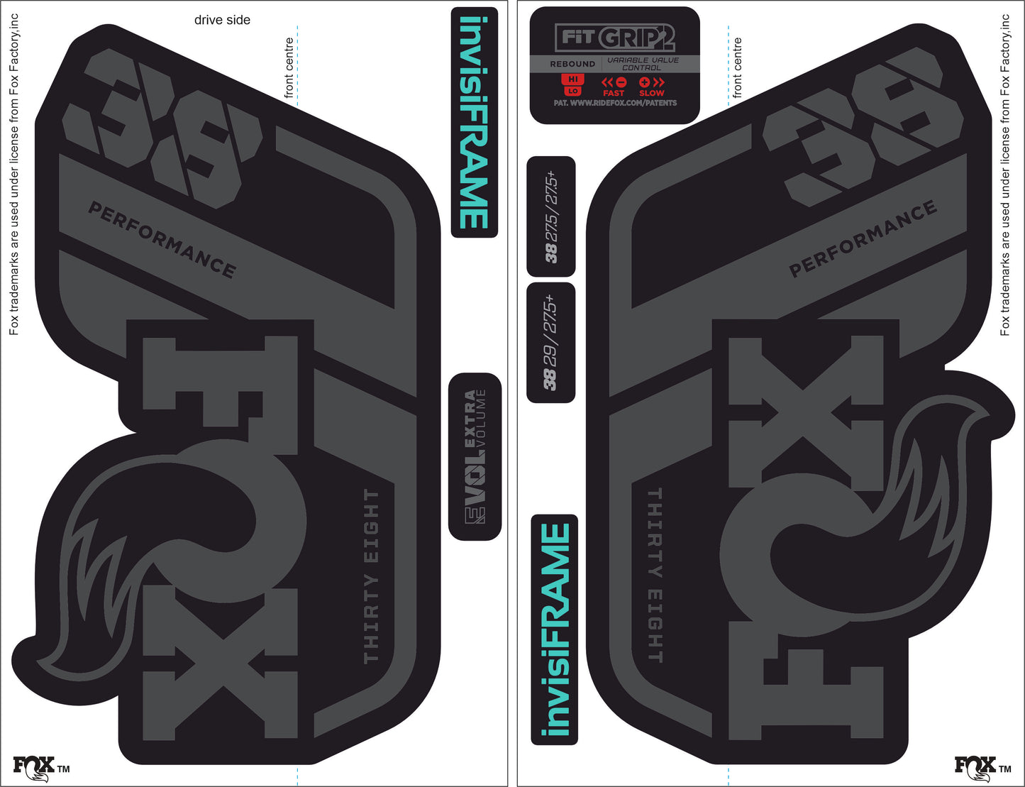 Fox 38 Performance 2021 Decals