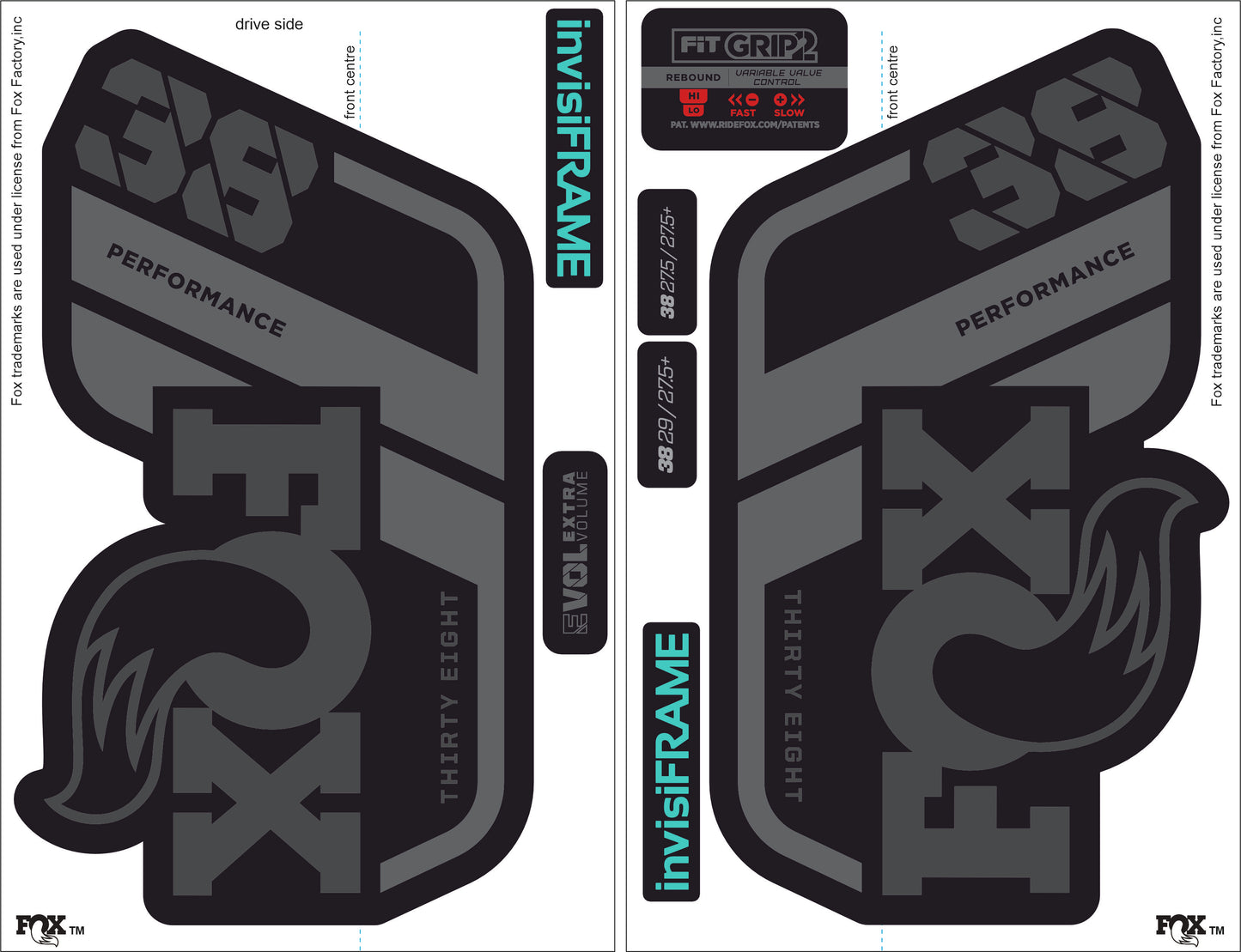 Fox 38 Performance 2021 Decals