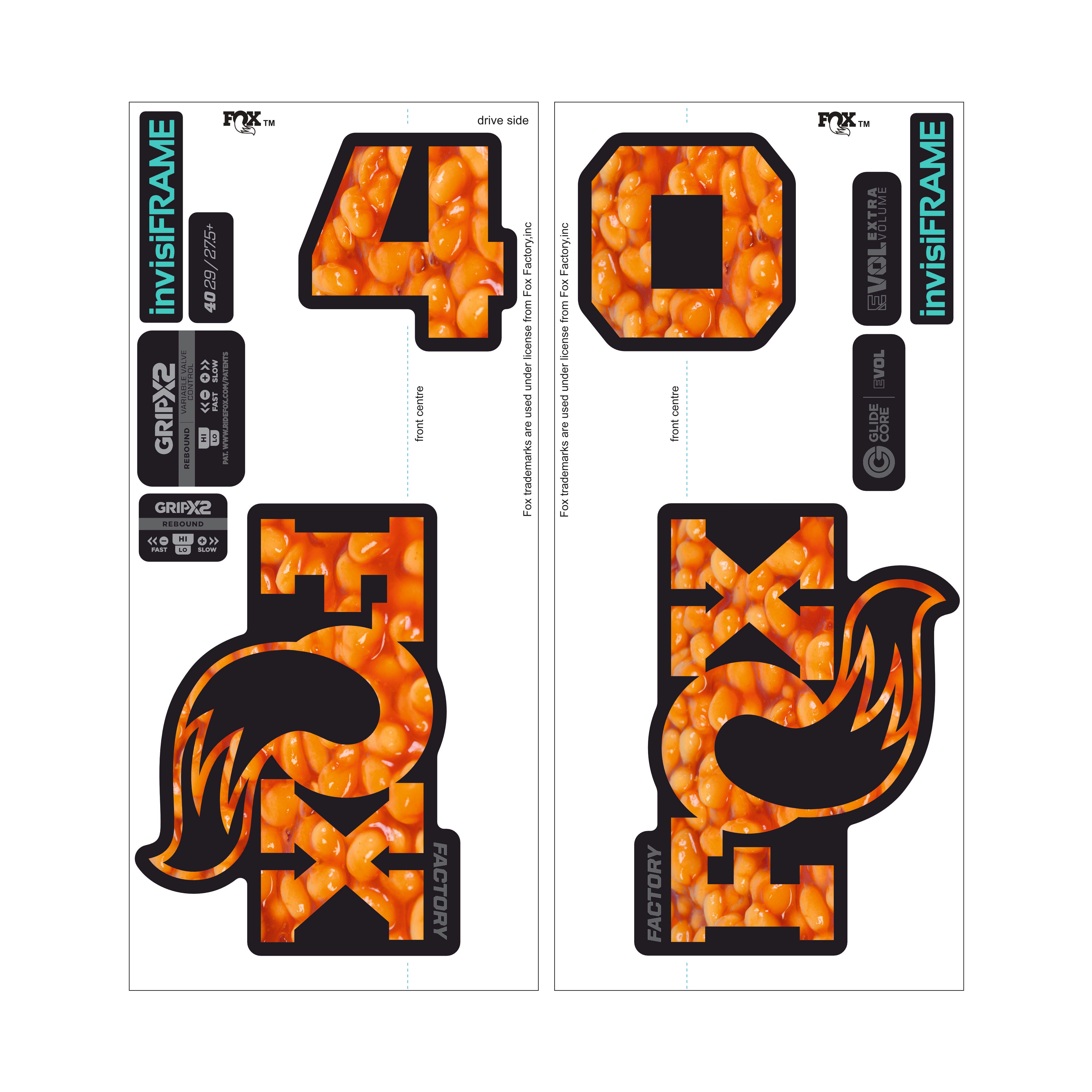 Fox 40 Factory 2027 Decals | invisiFRAME Custom Decals – invisiframe