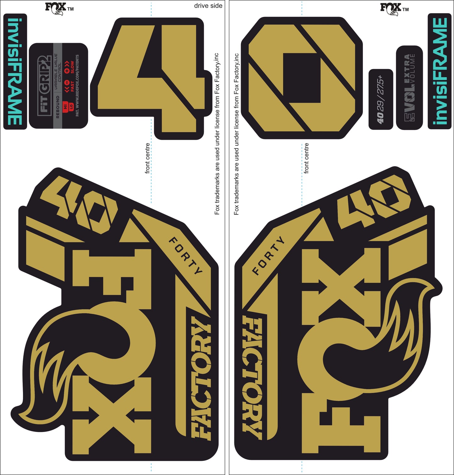 Fox 40 Factory 2021 Decals