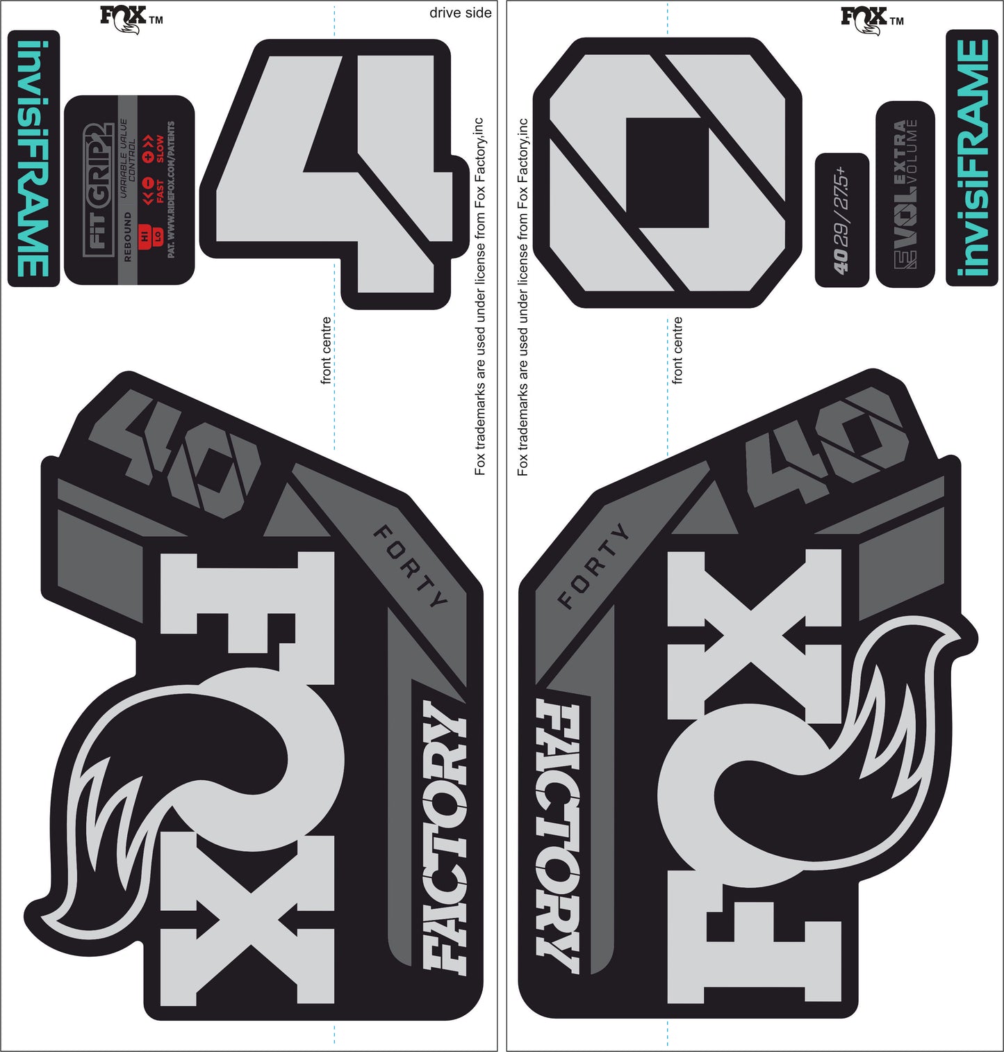 Fox 40 Factory 2021 Decals