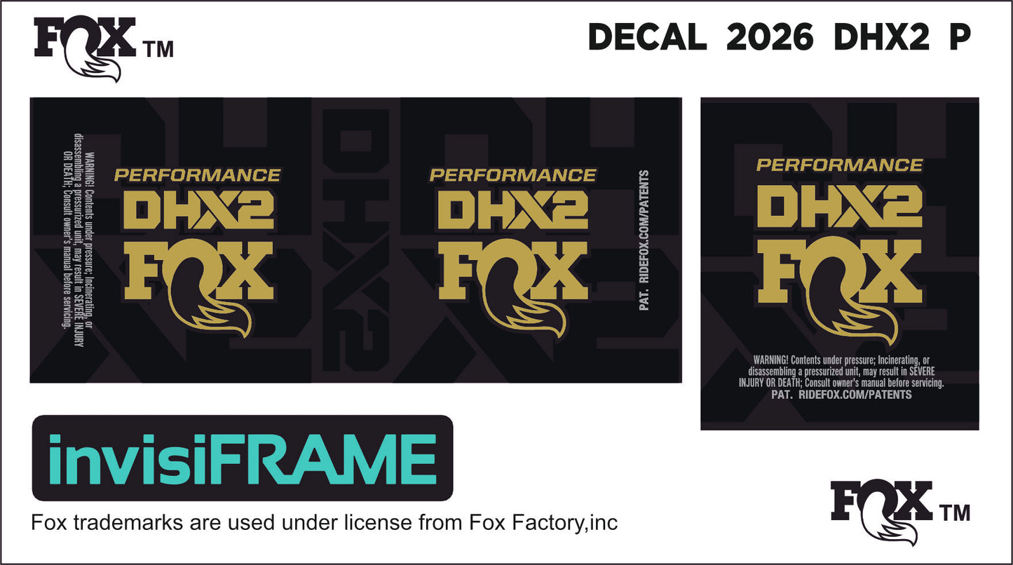 Fox DHX2 Performance 2026 Decals