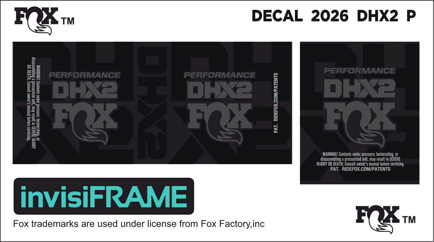 Fox DHX2 Performance 2026 Decals