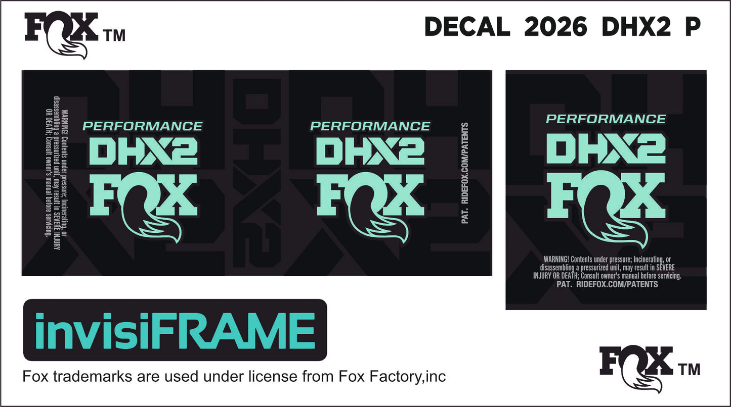Fox DHX2 Performance 2026 Decals
