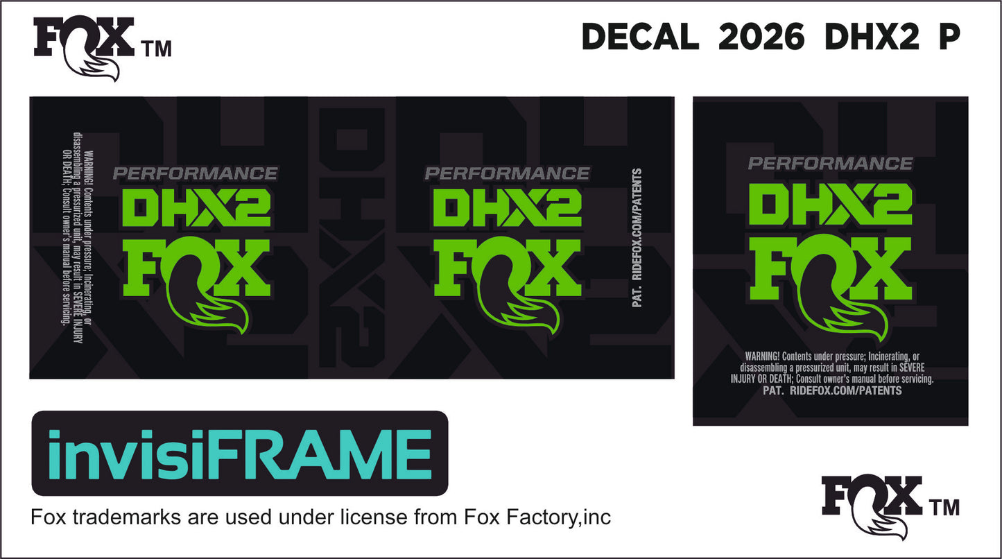 Fox DHX2 Performance 2026 Decals